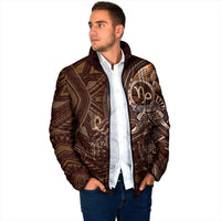 Personalised Polynesia Zodiac Capricorn Padded Jacket Galaxy Polynesian Pattern Chest Tattoo Style LT14 - Polynesian Pride