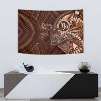 Personalised Polynesia Zodiac Capricorn Tapestry Galaxy Polynesian Pattern Chest Tattoo Style LT14 - Polynesian Pride