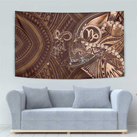 Personalised Polynesia Zodiac Capricorn Tapestry Galaxy Polynesian Pattern Chest Tattoo Style LT14 - Polynesian Pride