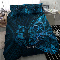 Personalised Polynesia Zodiac Pisces Bedding Set Galaxy Polynesian Pattern Chest Tattoo Style LT14 - Polynesian Pride