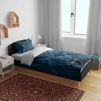 Personalised Polynesia Zodiac Pisces Bedding Set Galaxy Polynesian Pattern Chest Tattoo Style LT14 - Polynesian Pride