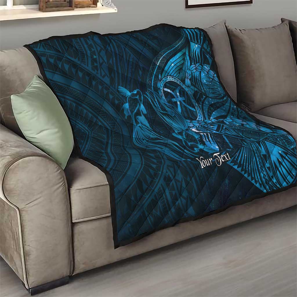 Personalised Polynesia Zodiac Pisces Quilt Galaxy Polynesian Pattern Chest Tattoo Style LT14 - Polynesian Pride