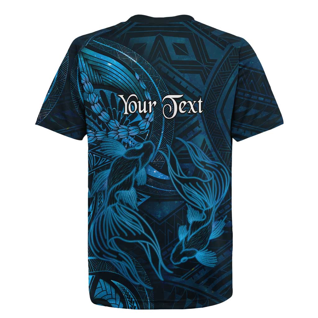 Personalised Polynesia Zodiac Pisces Rugby Jersey Galaxy Polynesian Pattern Chest Tattoo Style LT14 - Polynesian Pride