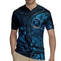 Personalised Polynesia Zodiac Pisces Rugby Jersey Galaxy Polynesian Pattern Chest Tattoo Style LT14 - Polynesian Pride