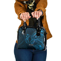 Personalised Polynesia Zodiac Pisces Shoulder Handbag Galaxy Polynesian Pattern Chest Tattoo Style LT14 One Size Blue - Polynesian Pride