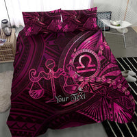 Personalised Polynesia Zodiac Libra Bedding Set Galaxy Polynesian Pattern Chest Tattoo Style LT14 - Polynesian Pride