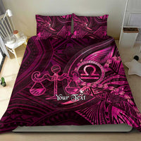 Personalised Polynesia Zodiac Libra Bedding Set Galaxy Polynesian Pattern Chest Tattoo Style LT14 - Polynesian Pride