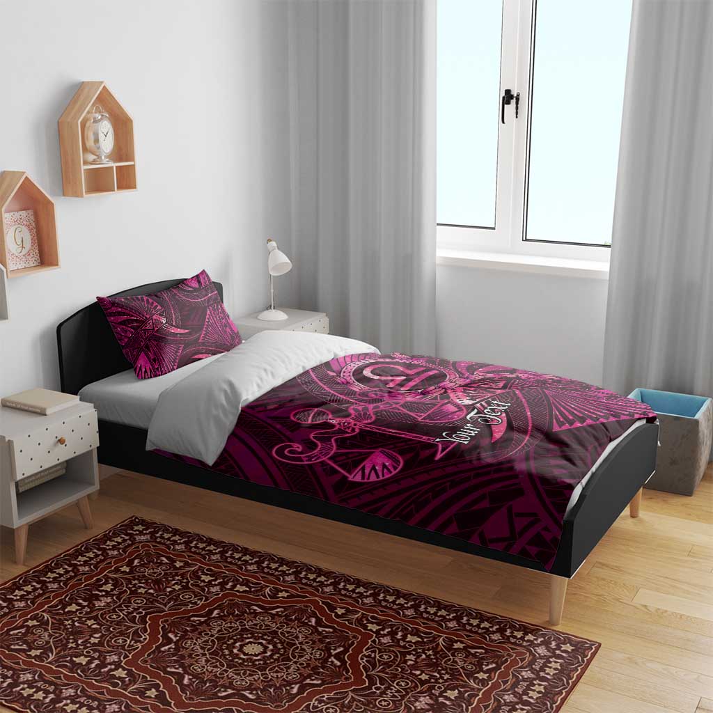 Personalised Polynesia Zodiac Libra Bedding Set Galaxy Polynesian Pattern Chest Tattoo Style LT14 - Polynesian Pride