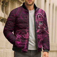Personalised Polynesia Zodiac Libra Bomber Puffer Jacket Galaxy Polynesian Pattern Chest Tattoo Style LT14 - Polynesian Pride