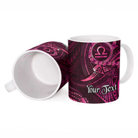 Personalised Polynesia Zodiac Libra Ceramic Mug Galaxy Polynesian Pattern Chest Tattoo Style LT14 - Polynesian Pride