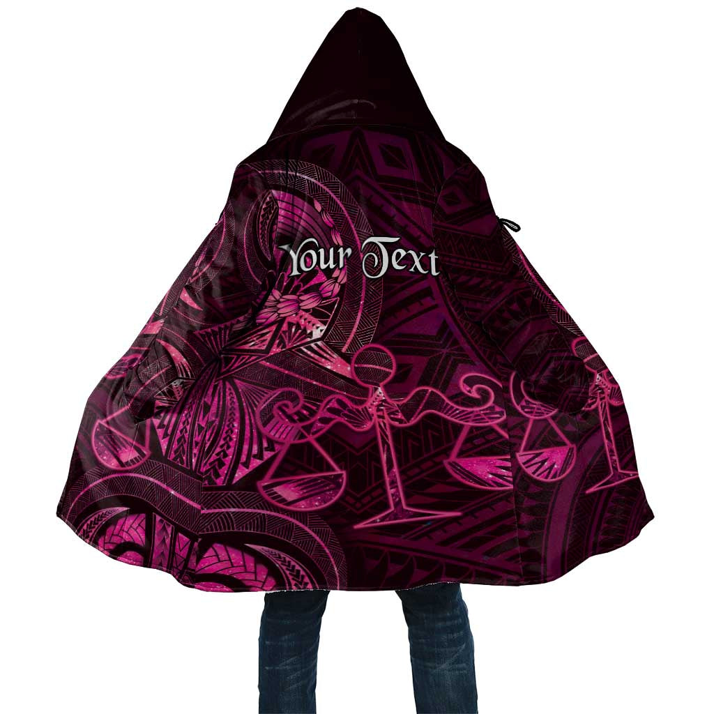 Personalised Polynesia Zodiac Libra Cloak Galaxy Polynesian Pattern Chest Tattoo Style LT14 Unisex Pink - Polynesian Pride