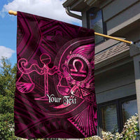 Personalised Polynesia Zodiac Libra Garden Flag Galaxy Polynesian Pattern Chest Tattoo Style LT14 - Polynesian Pride
