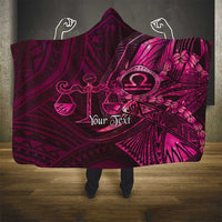 Personalised Polynesia Zodiac Libra Hooded Blanket Galaxy Polynesian Pattern Chest Tattoo Style LT14 - Polynesian Pride