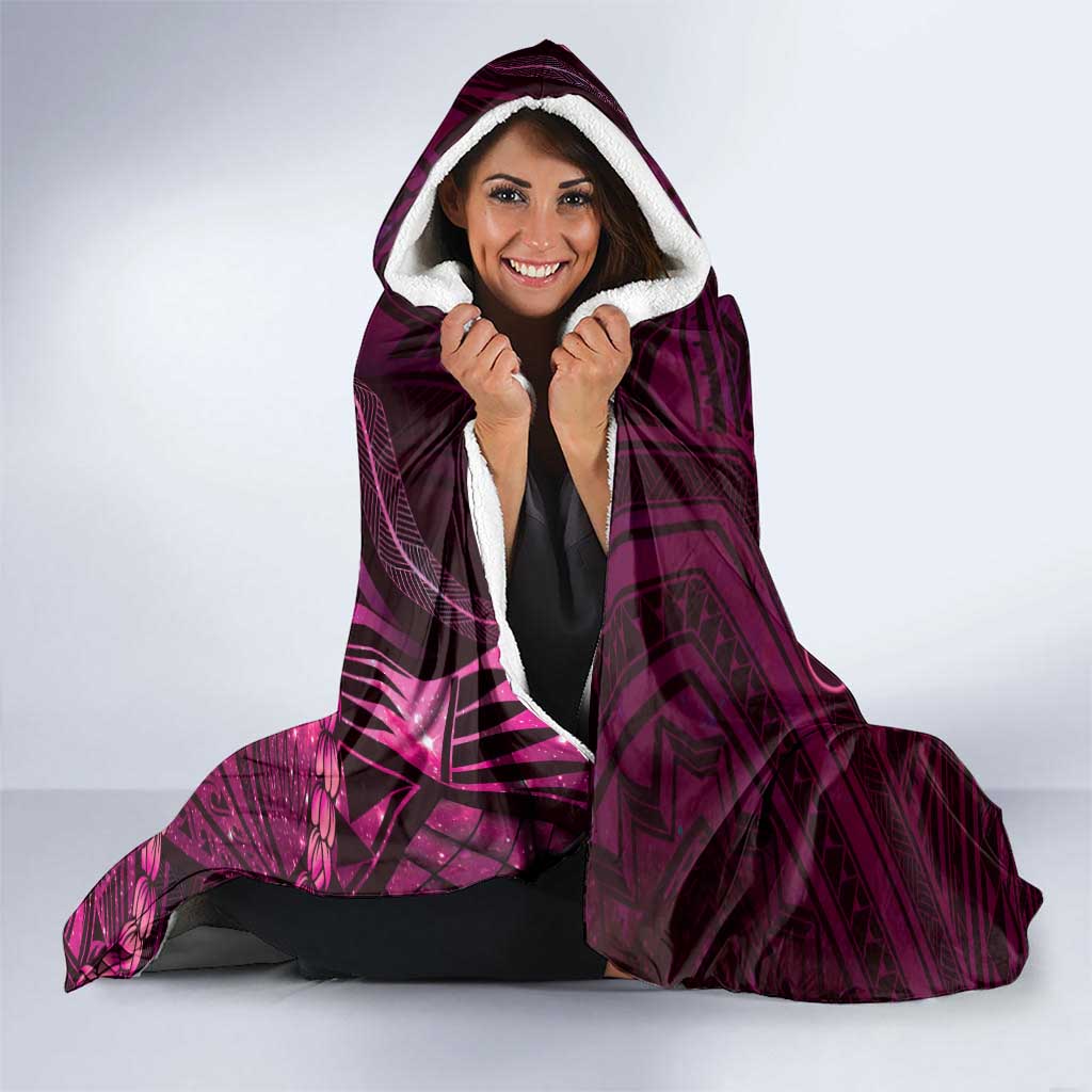 Personalised Polynesia Zodiac Libra Hooded Blanket Galaxy Polynesian Pattern Chest Tattoo Style LT14 - Polynesian Pride