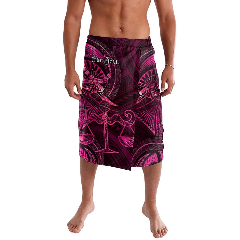 Personalised Polynesia Zodiac Libra Lavalava Galaxy Polynesian Pattern Chest Tattoo Style LT14 Pink - Polynesian Pride
