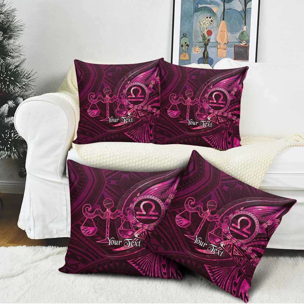 Personalised Polynesia Zodiac Libra Pillow Cover Galaxy Polynesian Pattern Chest Tattoo Style LT14 - Polynesian Pride