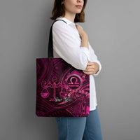 Personalised Polynesia Zodiac Libra Tote Bag Galaxy Polynesian Pattern Chest Tattoo Style LT14 - Polynesian Pride