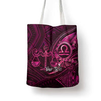 Personalised Polynesia Zodiac Libra Tote Bag Galaxy Polynesian Pattern Chest Tattoo Style LT14 - Polynesian Pride