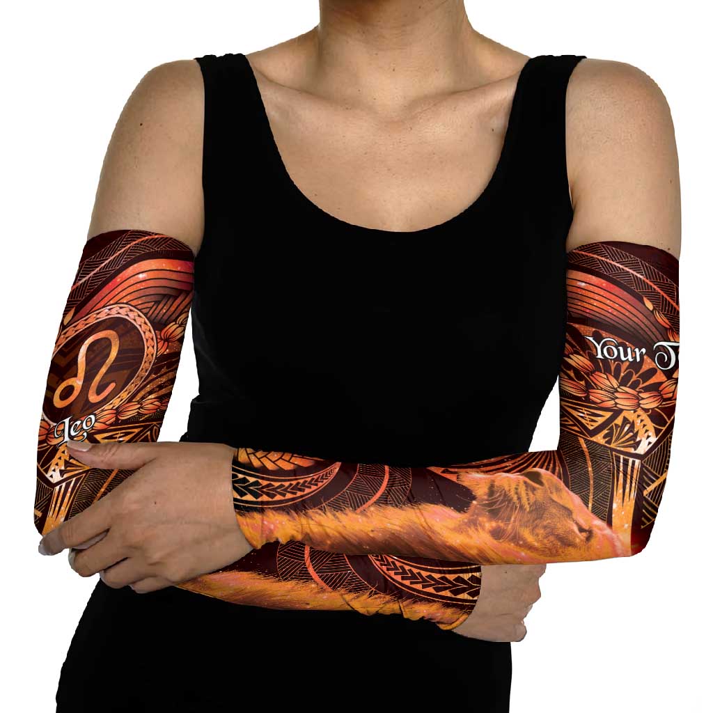 Personalised Polynesia Zodiac Leo Arm Sleeves Galaxy Polynesian Pattern Chest Tattoo Style LT14 - Polynesian Pride