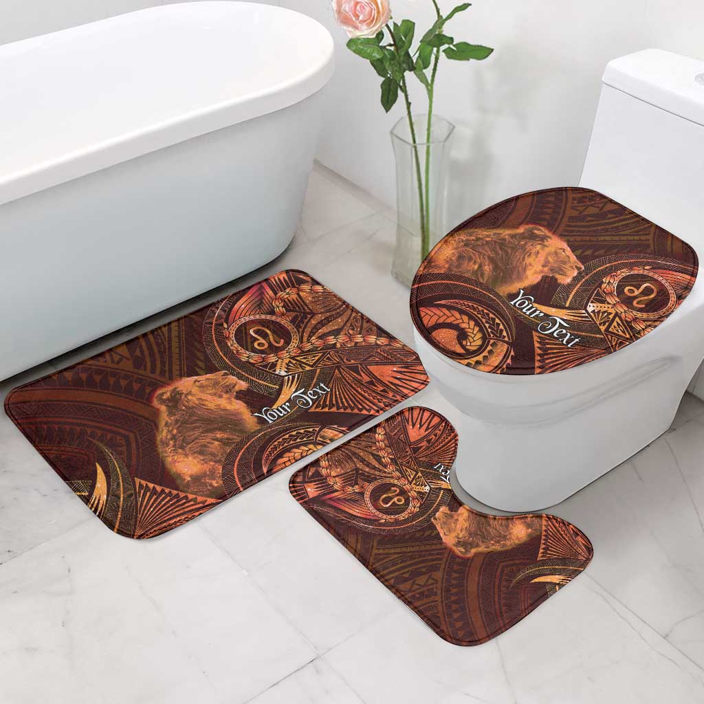 Personalised Polynesia Zodiac Leo Bathroom Set Galaxy Polynesian Pattern Chest Tattoo Style LT14 - Polynesian Pride