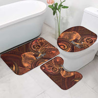 Personalised Polynesia Zodiac Leo Bathroom Set Galaxy Polynesian Pattern Chest Tattoo Style LT14 - Polynesian Pride