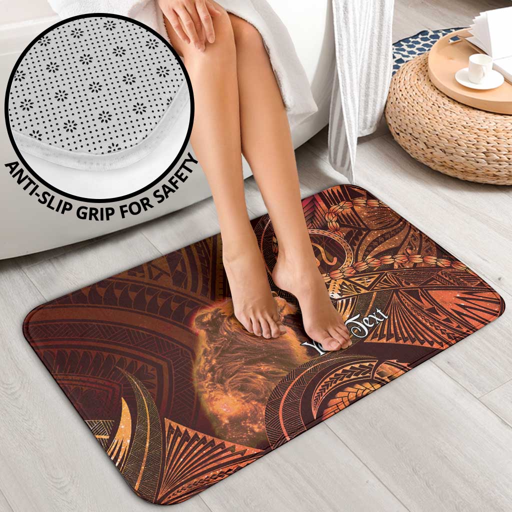 Personalised Polynesia Zodiac Leo Bathroom Set Galaxy Polynesian Pattern Chest Tattoo Style LT14 - Polynesian Pride