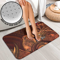 Personalised Polynesia Zodiac Leo Bathroom Set Galaxy Polynesian Pattern Chest Tattoo Style LT14 - Polynesian Pride