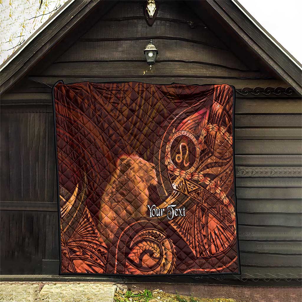 Personalised Polynesia Zodiac Leo Quilt Galaxy Polynesian Pattern Chest Tattoo Style LT14 - Polynesian Pride