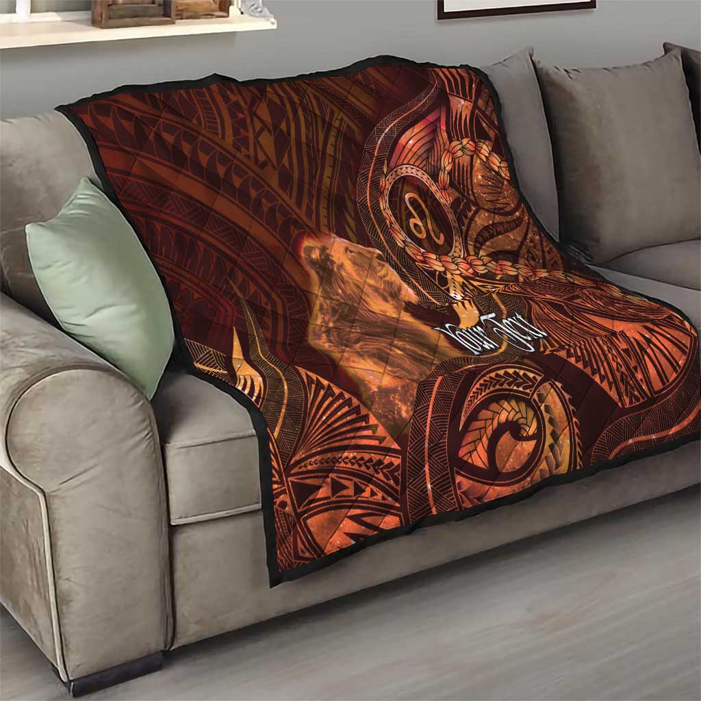 Personalised Polynesia Zodiac Leo Quilt Galaxy Polynesian Pattern Chest Tattoo Style LT14 - Polynesian Pride