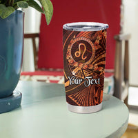 Personalised Polynesia Zodiac Leo Tumbler Cup Galaxy Polynesian Pattern Chest Tattoo Style LT14 - Polynesian Pride