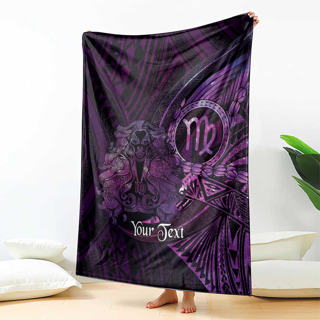 Personalised Polynesia Zodiac Virgo Blanket Galaxy Polynesian Pattern Chest Tattoo Style LT14 - Polynesian Pride