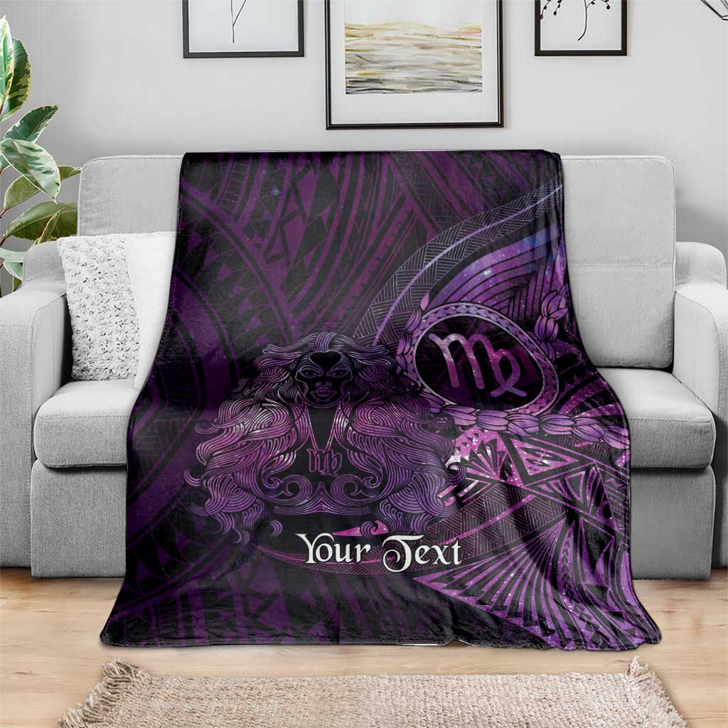 Personalised Polynesia Zodiac Virgo Blanket Galaxy Polynesian Pattern Chest Tattoo Style LT14 - Polynesian Pride
