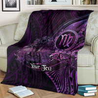 Personalised Polynesia Zodiac Virgo Blanket Galaxy Polynesian Pattern Chest Tattoo Style LT14 - Polynesian Pride