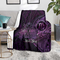Personalised Polynesia Zodiac Virgo Blanket Galaxy Polynesian Pattern Chest Tattoo Style LT14 - Polynesian Pride