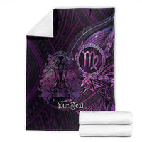 Personalised Polynesia Zodiac Virgo Blanket Galaxy Polynesian Pattern Chest Tattoo Style LT14 - Polynesian Pride