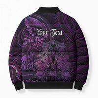 Personalised Polynesia Zodiac Virgo Bomber Puffer Jacket Galaxy Polynesian Pattern Chest Tattoo Style LT14 - Polynesian Pride