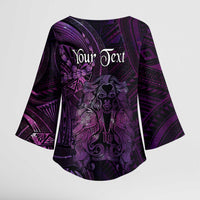 Personalised Polynesia Zodiac Virgo Kimono Sleeve Blouse Galaxy Polynesian Pattern Chest Tattoo Style LT14 - Polynesian Pride
