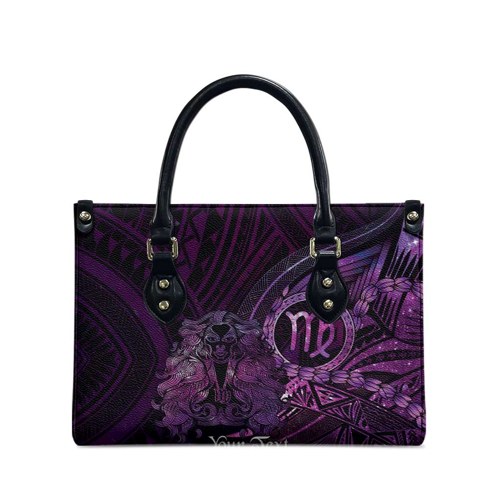 Personalised Polynesia Zodiac Virgo Leather Bag Galaxy Polynesian Pattern Chest Tattoo Style LT14 - Polynesian Pride