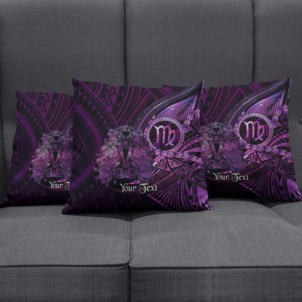 Personalised Polynesia Zodiac Virgo Pillow Cover Galaxy Polynesian Pattern Chest Tattoo Style LT14 - Polynesian Pride