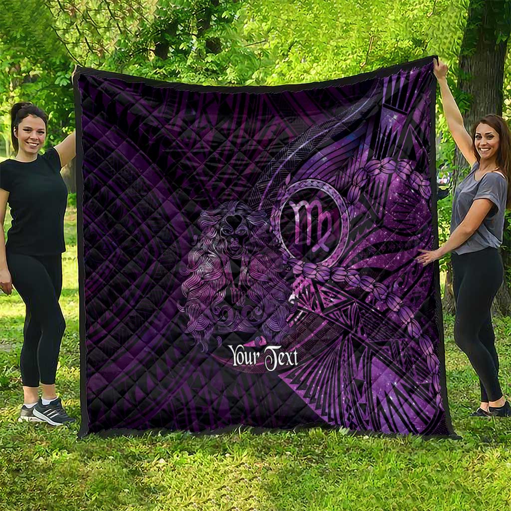 Personalised Polynesia Zodiac Virgo Quilt Galaxy Polynesian Pattern Chest Tattoo Style LT14 - Polynesian Pride