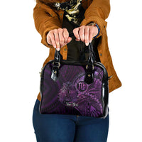 Personalised Polynesia Zodiac Virgo Shoulder Handbag Galaxy Polynesian Pattern Chest Tattoo Style LT14 One Size Purple - Polynesian Pride