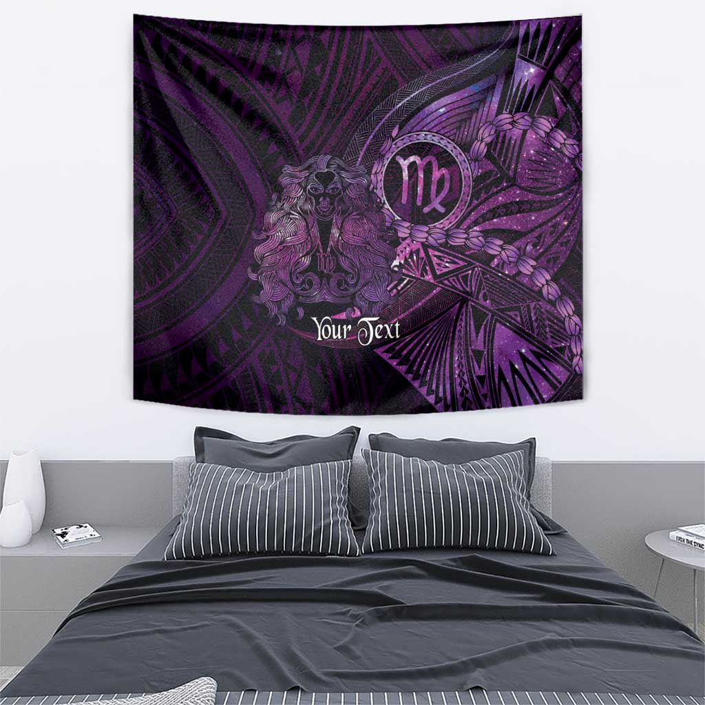 Personalised Polynesia Zodiac Virgo Tapestry Galaxy Polynesian Pattern Chest Tattoo Style LT14 - Polynesian Pride