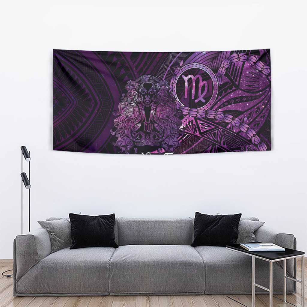 Personalised Polynesia Zodiac Virgo Tapestry Galaxy Polynesian Pattern Chest Tattoo Style LT14 - Polynesian Pride