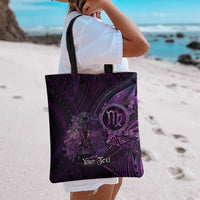 Personalised Polynesia Zodiac Virgo Tote Bag Galaxy Polynesian Pattern Chest Tattoo Style LT14 - Polynesian Pride