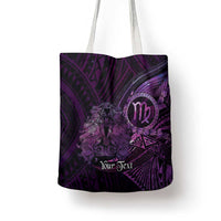 Personalised Polynesia Zodiac Virgo Tote Bag Galaxy Polynesian Pattern Chest Tattoo Style LT14 - Polynesian Pride