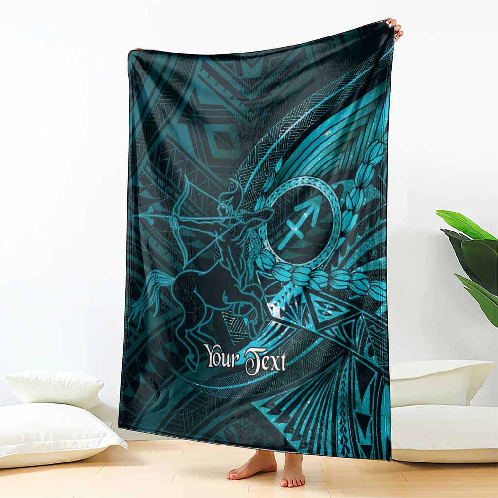 Personalised Polynesia Zodiac Sagittarius Blanket Galaxy Polynesian Pattern Chest Tattoo Style LT14 - Polynesian Pride