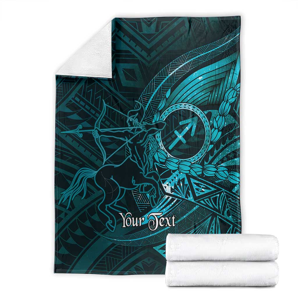 Personalised Polynesia Zodiac Sagittarius Blanket Galaxy Polynesian Pattern Chest Tattoo Style LT14 - Polynesian Pride