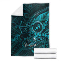 Personalised Polynesia Zodiac Sagittarius Blanket Galaxy Polynesian Pattern Chest Tattoo Style LT14 - Polynesian Pride