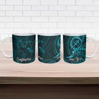Personalised Polynesia Zodiac Sagittarius Ceramic Mug Galaxy Polynesian Pattern Chest Tattoo Style LT14 - Polynesian Pride