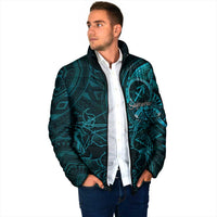 Personalised Polynesia Zodiac Sagittarius Padded Jacket Galaxy Polynesian Pattern Chest Tattoo Style LT14 - Polynesian Pride